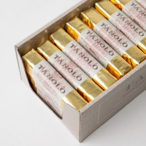 Tanolo, Nougat-Riegel überzogen mit feiner weißer Schokolade große Box