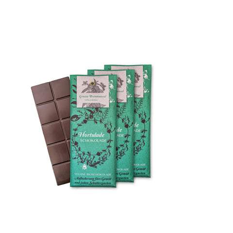 3er Set Bio vegane Schokolade mit Brennessel Geschmack